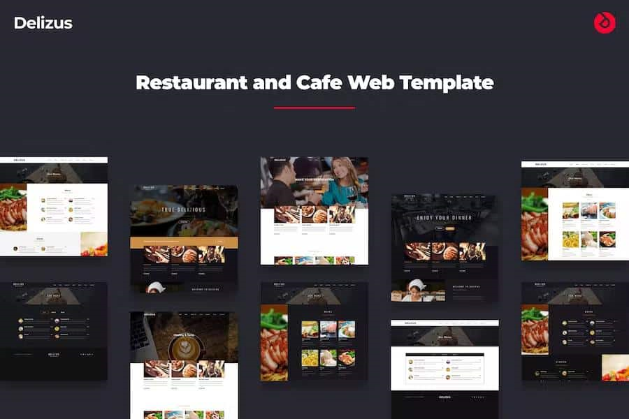 RESTAURANT WEBSITE TEMPLATE – DELIZUS